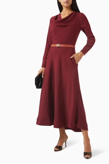 Leonie Belted Midi Dress