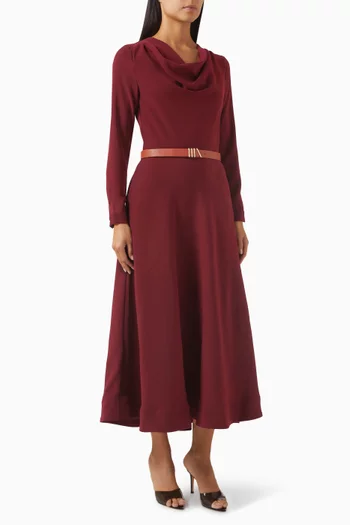 Leonie Belted Midi Dress