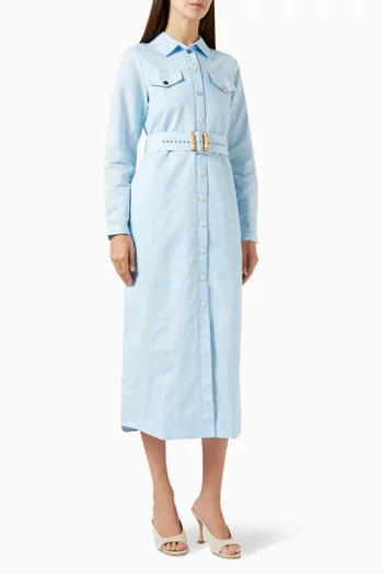 Carissa Belted Midi Shirt