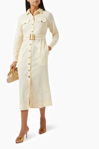 Carissa Belted Midi Shirt