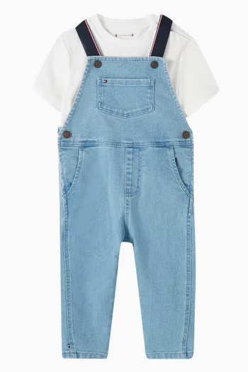 Dungarees & T-Shirt Set