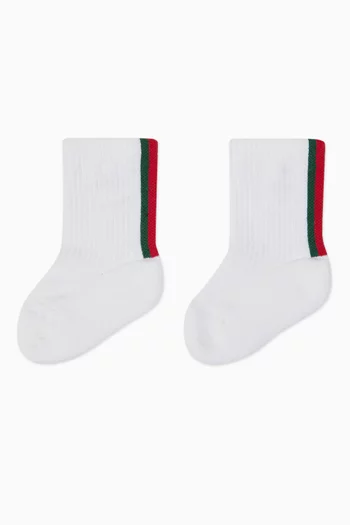 Baby Web Socks in Cotton Blend