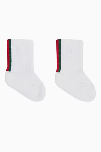 Baby Web Socks in Cotton Blend