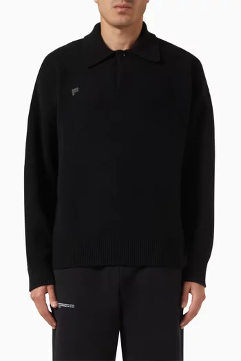 DNA Polo Sweater in Recycled Cashmere