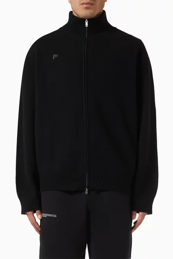 DNA Zip-up Sweater in Recycled Cashmere