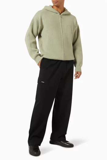 DNA Zipped Hoodie in Recycled Cashmere