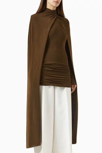 Lyris Cape Top in Jersey