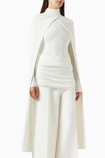 Lyris Cape Top in Jersey