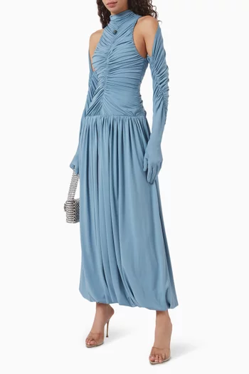 Inner Sanctum Maxi Dress in Stretch Crepe