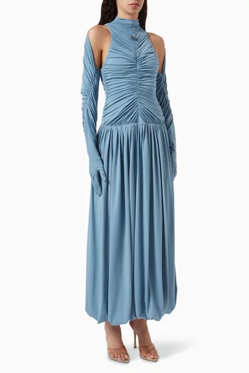 Inner Sanctum Maxi Dress in Stretch Crepe