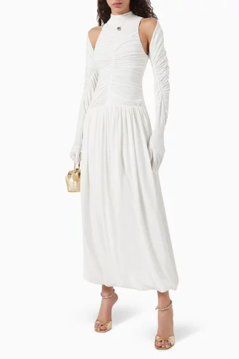 Inner Sanctum Maxi Dress in Stretch Crepe