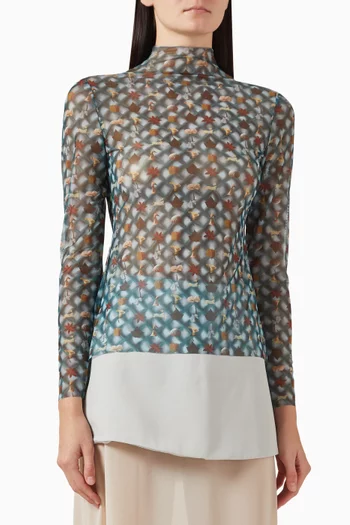 La Reverie Tattoo Top in Mesh