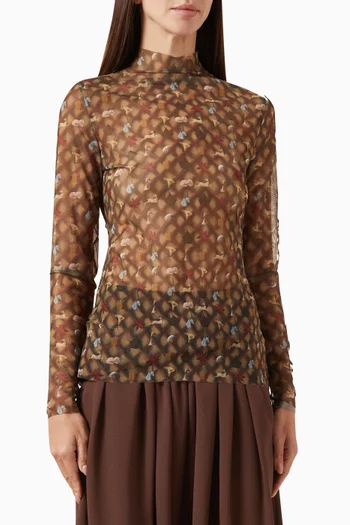 Antipode Tattoo Top in Mesh