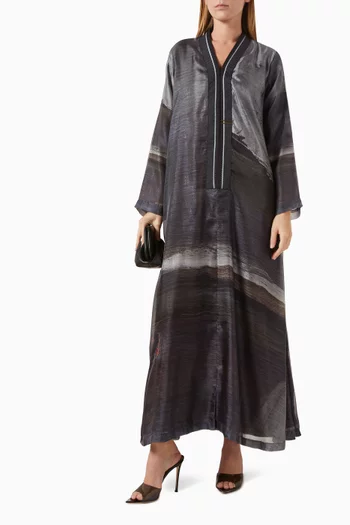 Printed Abaya