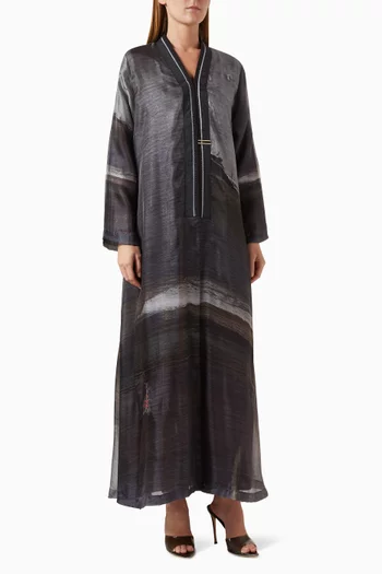 Printed Abaya
