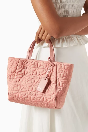 Small Tilly Tote in Quilted Fabric