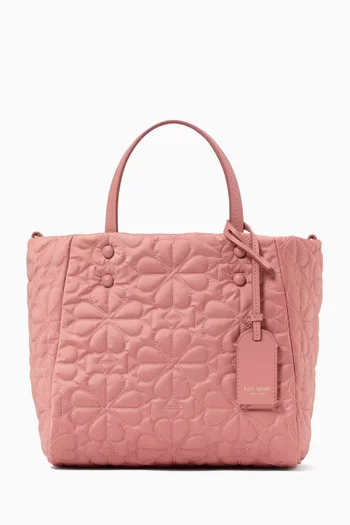 Small Tilly Tote in Quilted Fabric