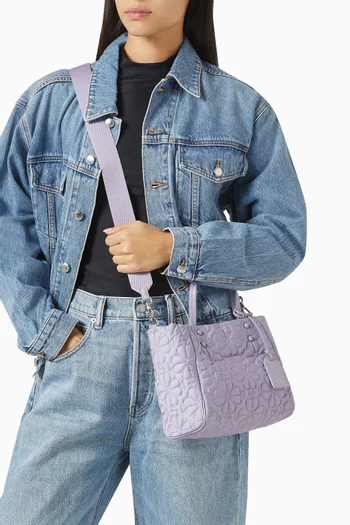 Small Tilly Tote in Quilted Fabric