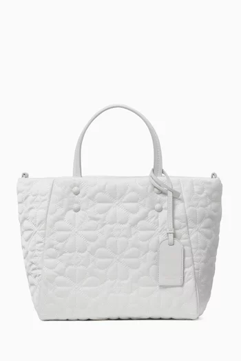 Small Tilly Tote in Quilted Fabric