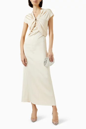 Tova Midi Dress in Stretch-crepe