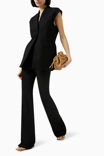 Kade Flared Pants in Wool-blend