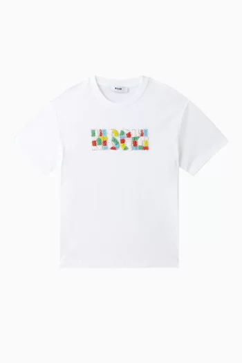 Graphic Print T-shirt in Cotton Jersey
