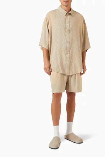 Monogram Shirt in Viscose