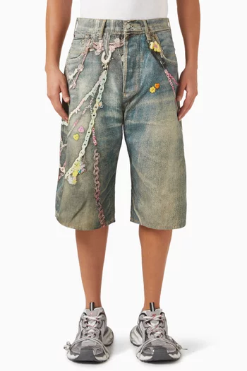 `Loose Shorts in Denim