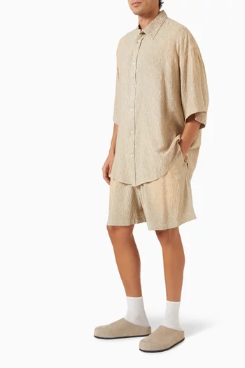 Monogram Shorts in Viscose