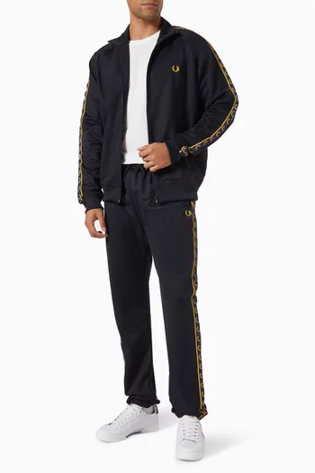 Contrast Tape Track Pants in Tricot