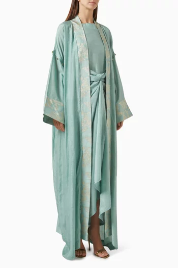 Jawahara Overcoat Abaya Set
