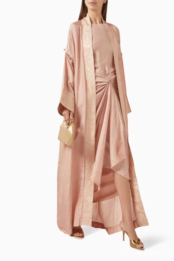 Jawahara Overcoat Abaya Set