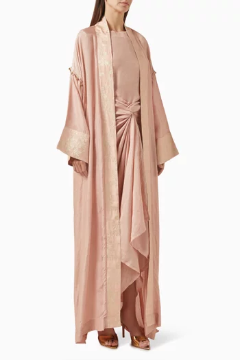 Jawahara Overcoat Abaya Set