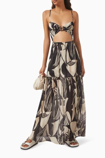 فستان كازابلانكا طويل شيفون