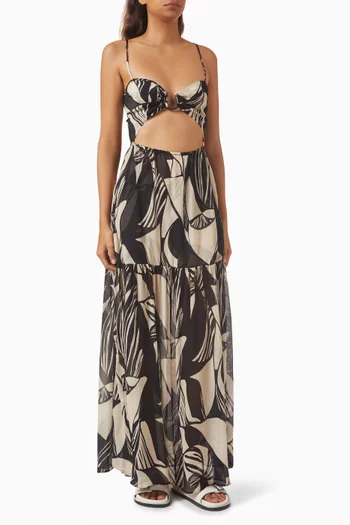 فستان كازابلانكا طويل شيفون