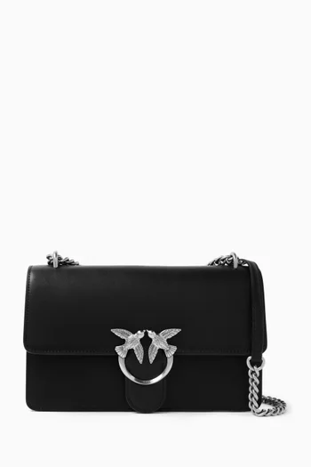 Classic Love One Crossbody Bag in Leather