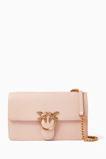 Classic Love One Crossbody Bag in Leather