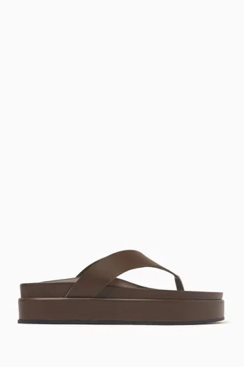 Charys 2flatform Sandals in Leather