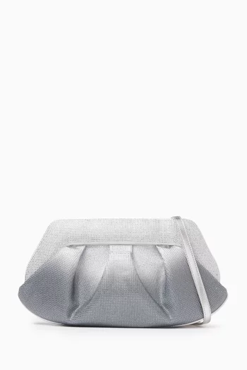 Emera Strass Dégradé Clutch Bag in Vegan Leather