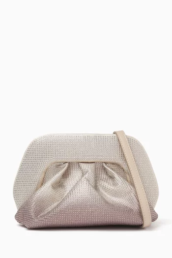 Emera Strass Dégradé Clutch Bag in Vegan Leather