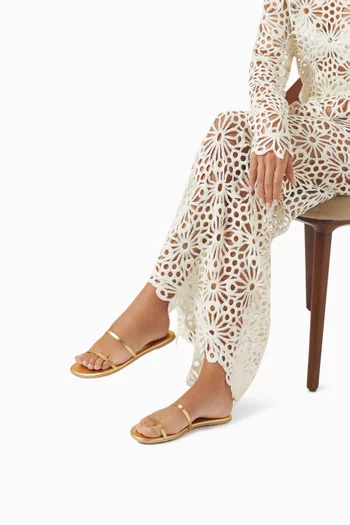 حذاء مفتوح جيما جلد