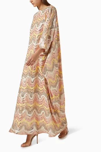 Chevron Cocoon Kaftan