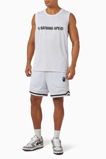 Reversible Logo Tank Top in Mesh