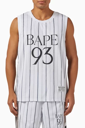 Reversible Logo Tank Top in Mesh