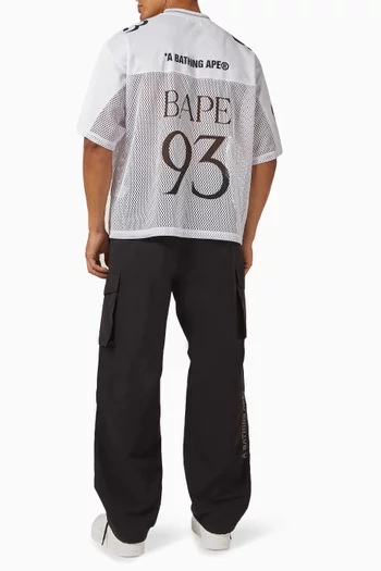 Camo Logo Football Jersey in Mesh