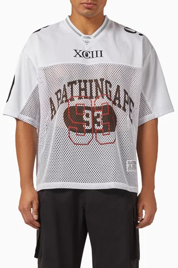 Camo Logo Football Jersey in Mesh