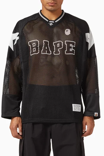 Camo Logo Football Jersey in Mesh