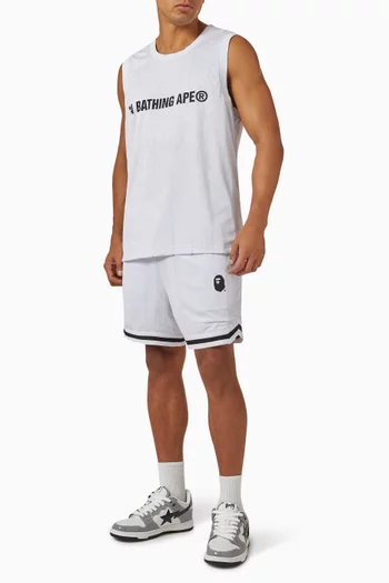 Logo Reversible Sweat Shorts in Mesh