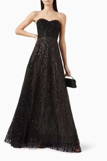 Elina Sequin-embellished Gown