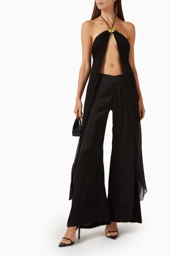 Arena Wide-leg Pants in Viscose